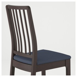Фото3.Кресло, темно-коричневый, сиденья Orrsta синий EKEDALEN IKEA 892.652.52